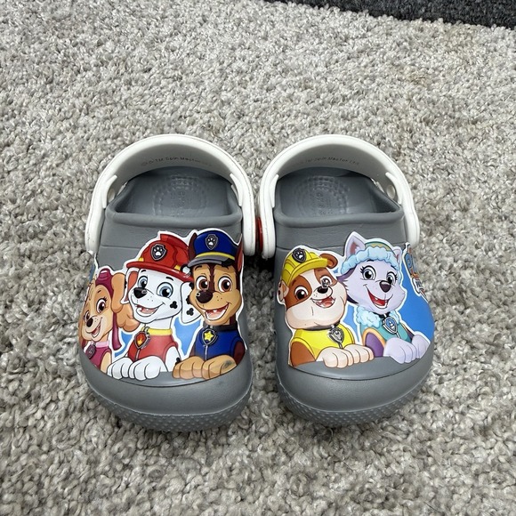 CROCS Other - Kids Crocs Paw Patrol Shoes  size C-4 unisex toddler gray